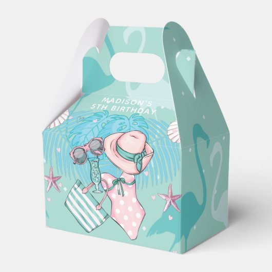 Ballotins Fête de piscine d'été personnalisée (Verso)