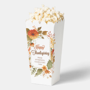 Ballotins Fête de Thanksgiving personnalisée avec fleurs d'a