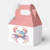 Ballotins Fête d'ébullition du crabe à l'aquarelle tendance (Arrière)