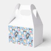 Ballotins Fête des chats sur Pois bleus (Arrière)