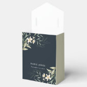 Ballotins Fête des mariées à bouquet floral blanc marine (Ouvert)