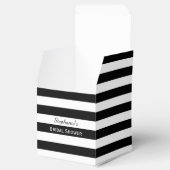 Ballotins Fête des mariées à rayures noir et blanc (Ouvert)