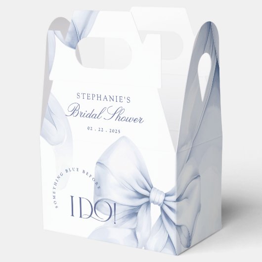 Ballotins Fête des mariées Bleu Bow (Ouvert)