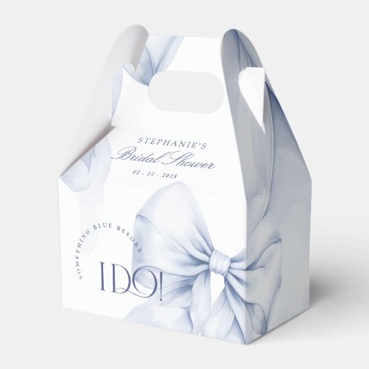 Ballotins Fête des mariées Bleu Bow (Verso)