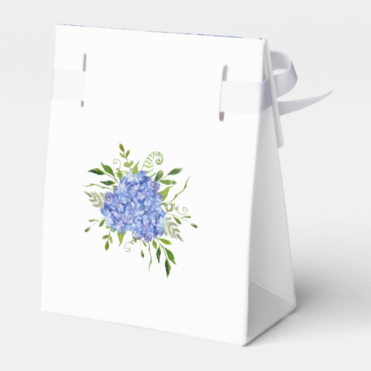 Ballotins Fête des mariées Blue Hydrangeas Merci (Arrière)