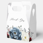 Ballotins Fête des mariées Boho blanc ivoire bleu ardoise (Ouvert)