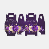 Ballotins Fête des mariées botanique royale violet violet or (Déplié)