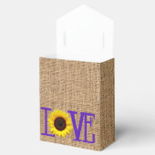 Ballotins Fête des mariées Burlap du pays de tournesol viole (Ouvert)