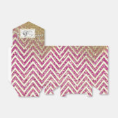 Ballotins Fête des mariées Chevron Bijoux rayés Parties scin (Déplié)