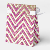 Ballotins Fête des mariées Chevron Bijoux rayés Parties scin (Arrière)