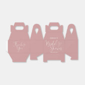 Ballotins Fête des mariées de calligraphie de script Rose po (Déplié)