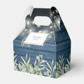 Ballotins Fête des mariées de feuillage bleu rustique (Arrière)