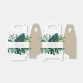 Ballotins Fête des mariées de feuillage vert de la Monstère  (Déplié)