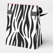Ballotins Fête des mariées d'impression rose Zebra personnal (Arrière)