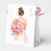 Ballotins Fête des mariées du Mariage d'aquarelle Blush (Arrière)