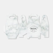 Ballotins Fête des mariées élégante de script en marbre simp (Déplié)