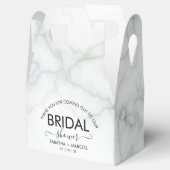 Ballotins Fête des mariées élégante de script en marbre simp (Ouvert)
