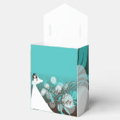 Ballotins Fête des mariées en Bleu Turquoise et Brown (Ouvert)