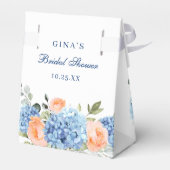 Ballotins Fête des mariées Eucalyptus Rose Blue Hydrangea (Arrière)