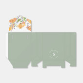 Ballotins Fête des mariées florale Ballotin Sage Green Monog (Déplié)