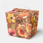 Ballotins Fête des mariées florale de chute d'aquarelle (Arrière)