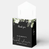 Ballotins Fête des mariées Florale Noire Et Blanc (Ouvert)