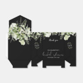 Ballotins Fête des mariées Florale Noire Et Blanc (Déplié)