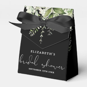 Ballotins Fête des mariées Florale Noire Et Blanc