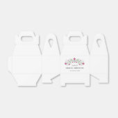 Ballotins Fête des mariées florale rose chic (Déplié)