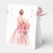 Ballotins Fête des mariées Mariage d'aquarelle minimale (Arrière)