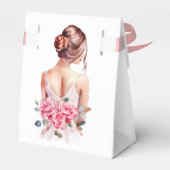 Ballotins Fête des mariées moderne Mariage aquarelle (Arrière)