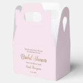 Ballotins Fête des mariées moderne rose chic Gold Script per (Ouvert)