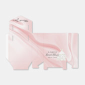 Ballotins Fête des mariées robe rose vif merci (Déplié)