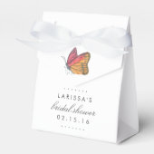 Ballotins Fête des mariées rouge papillon aquarelle (Verso)
