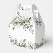 Ballotins Fête des mariées verte Elégante aquarelle feuillue (Arrière)