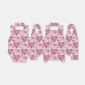 Ballotins Fête des mères Motif de bouquet de coeur (Déplié)