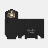 Ballotins Fête d'Halloween au crâne floral (Déplié)