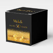 Ballotins fête du 50e anniversaire or noir merci (Verso)