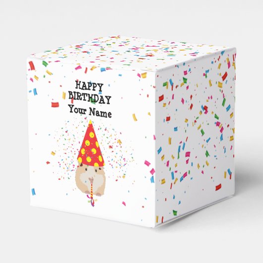 Ballotins Fête du hamster - Animaux à la fête d'anniversaire (Verso)