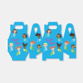 Ballotins Fête du pool Anniversaire de enfant de sirène (Déplié)