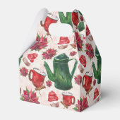 Ballotins fête du thé de vacances aquarelle (Arrière)