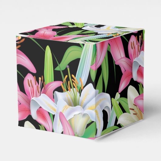 Ballotins Fête Faveur Boîte-Lys Rose (Verso)