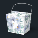Ballotins Fête Faveur Box-Blue Flowers Ballotin<br><div class="desc">Boîte de réception dans un joli design d'impression florale bleu et blanc. Couleur Blanc Customiser cet article ou acheter tel quel. Image stock freepik.com</div>
