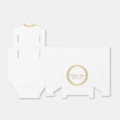 Ballotins Fête Faveur Box-Gold Cercle éternel (Déplié)