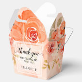 Ballotins Fête Fleurie Aquarelle Orange (Ouvert)