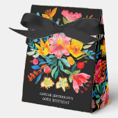 Ballotins Fête Florale mexicaine noire (Recto)