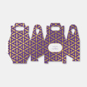 Ballotins Fête marocaine violette et or ethnique (Déplié)