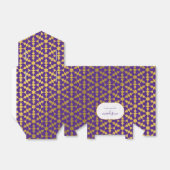 Ballotins Fête marocaine violette et or ethnique (Déplié)