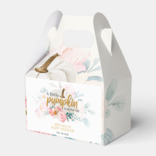 Ballotins Fête Prénatale Aquarelle Citrouille Florale Automn