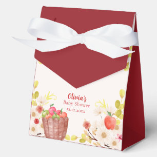 Ballotins Fête Prénatale Bébé Fille Automne Rustique Pommes